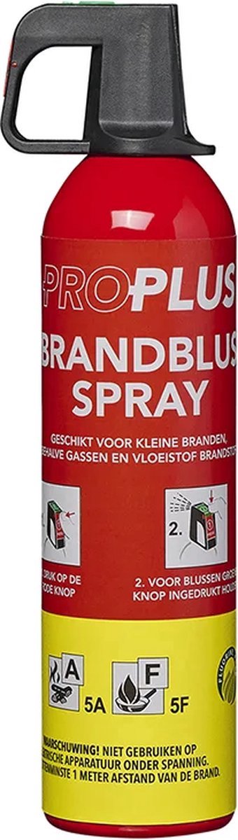 ProPlus Brandblusser 750ml - Schuimblusser - Sprayblusser A en F Schuim - Vetblusser Schuim - Brandblus Spray