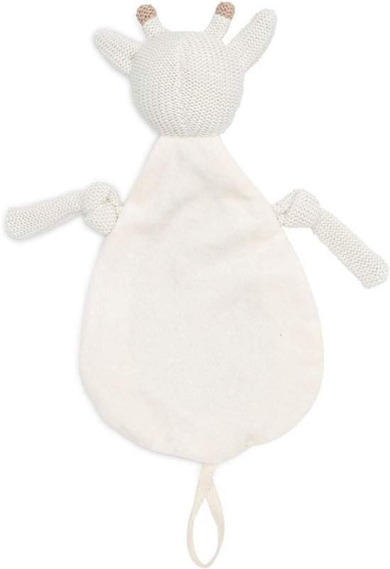 Knuffeldoekje Giraf - Speendoekje Baby - Baby Comfort - Extra Zacht Fleece - 29x20 cm - Wit Beige — afbeelding 5