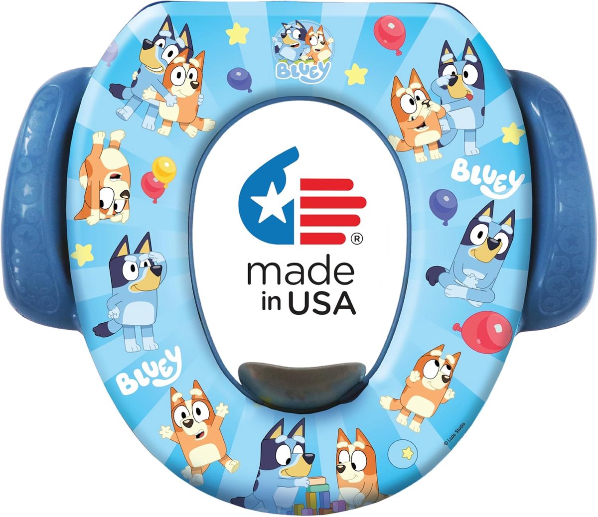 Zachte Potty Seat - Toiletverkleiner Baby - Zindelijkheidstraining - Gepatenteerde Handgrepen - 34 cm - Blauw