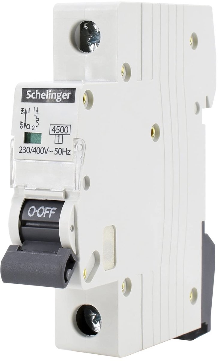 Automatische Zekering - Stroomonderbreker LS-schakelaar - Elektrische Beveiliging - 1-polig B 16A - 95 x 36 x 75 cm