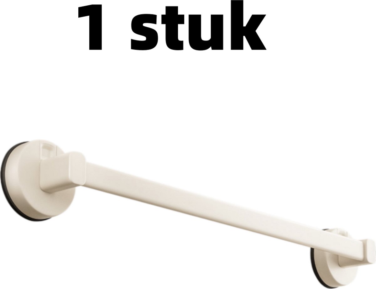 1 artikel - Opbergrek - Hangrek - Zuignap - Handdoekrek - Geen boren nodig - Handdoekstang - Geschikt voor wandmontage in de badkamer - Badhanddoekrek - 40 cm * 4,5 cm - Wit