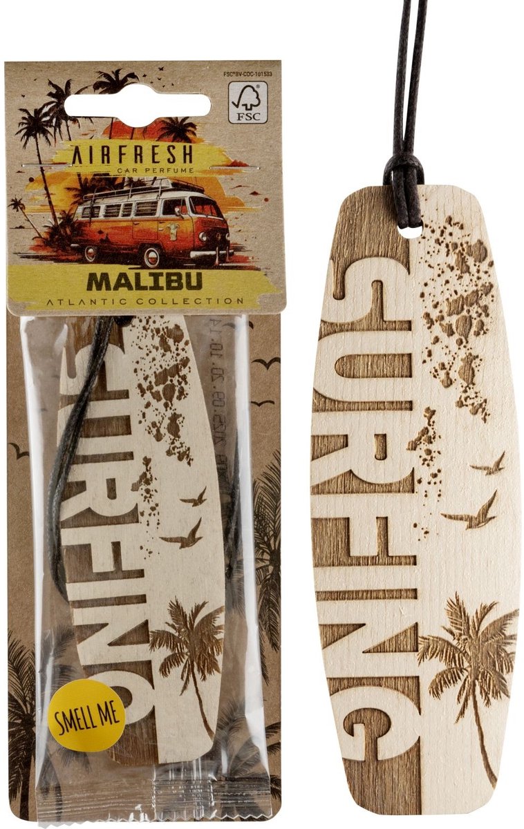 Airfresh - Auto Parfum - Auto Luchtverfrisser - Auto Geurverfrisser - Parfum Voor Jou - autoaccessoires - Malibu