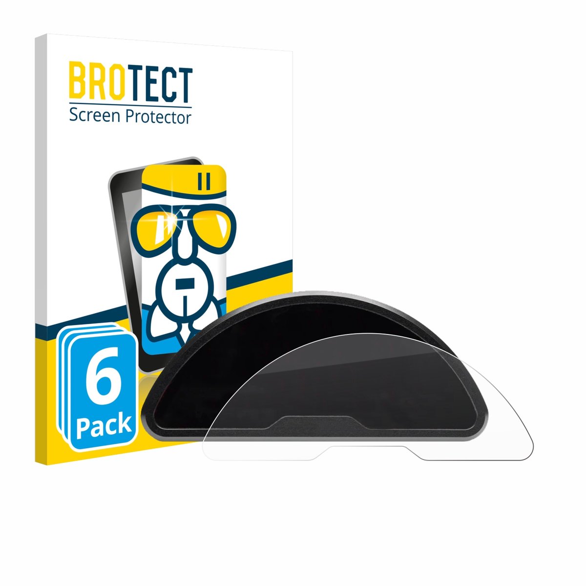 Screenprotector 6 Stuks voor motogadget motoscope pro Beschermglas transparant