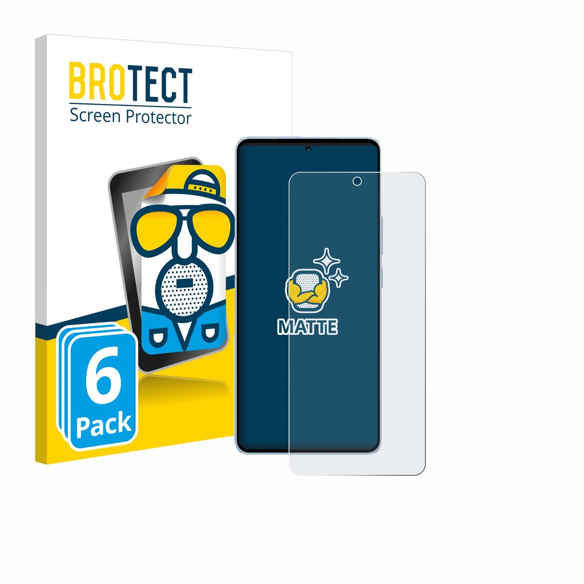 BROTECT - Screenprotector voor Vivo iQOO Neo 10 - Folie Beschermfolie matte 6 Stuks