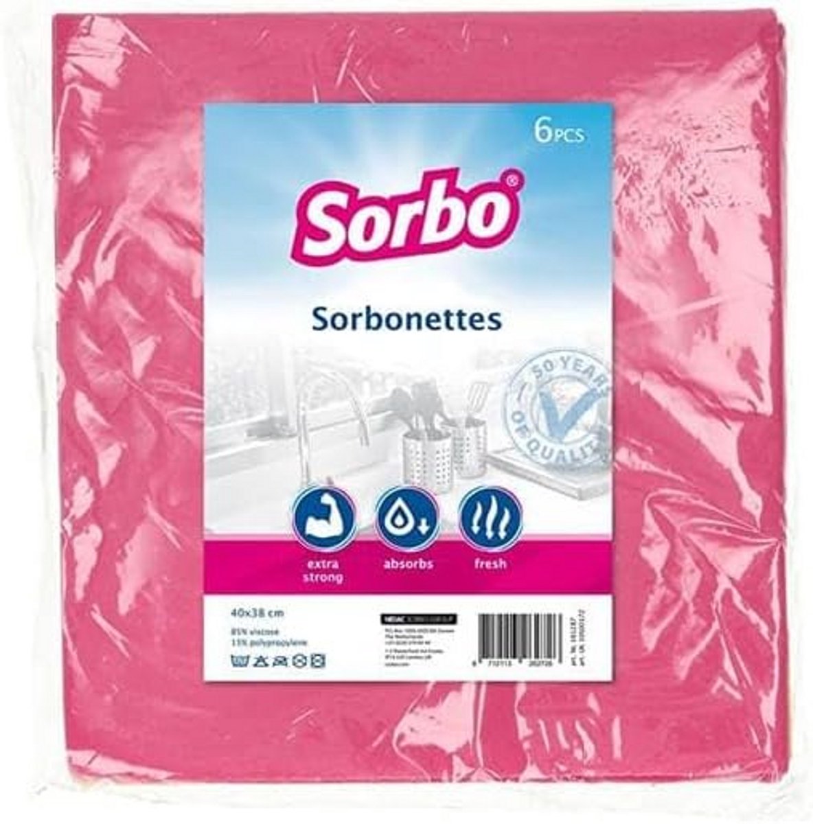 Set van 6 Absorberende Microvezeldoeken voor Keuken, Badkamer en Auto - Premium Kwaliteit