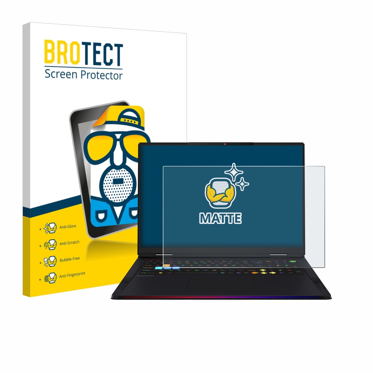 BROTECT - Screenprotector voor MSI Raider 18 HX AI 2025 - Folie Beschermfolie matte