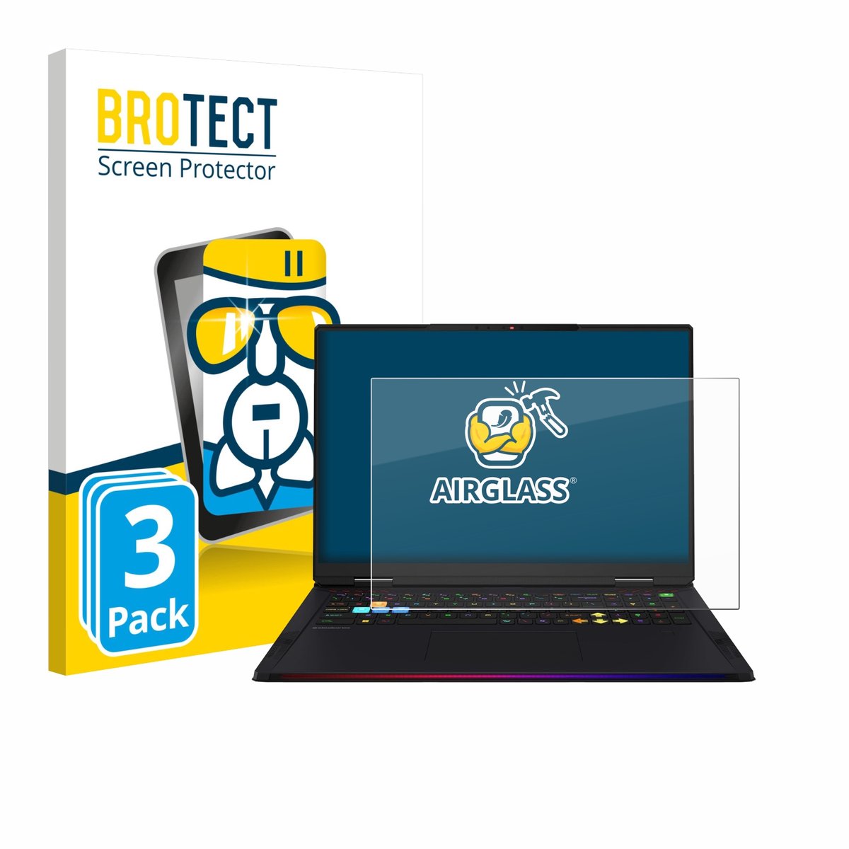 Screenprotector 3 Stuks voor MSI Raider 18 HX AI 2025 Beschermglas transparant