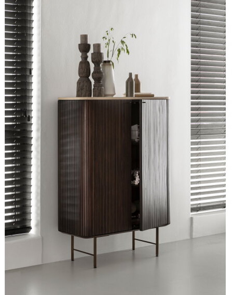 DTP Home Maroon bergkast 2 deurs 130x90x40 cm - Mahoniehout & Mortex - Bruin