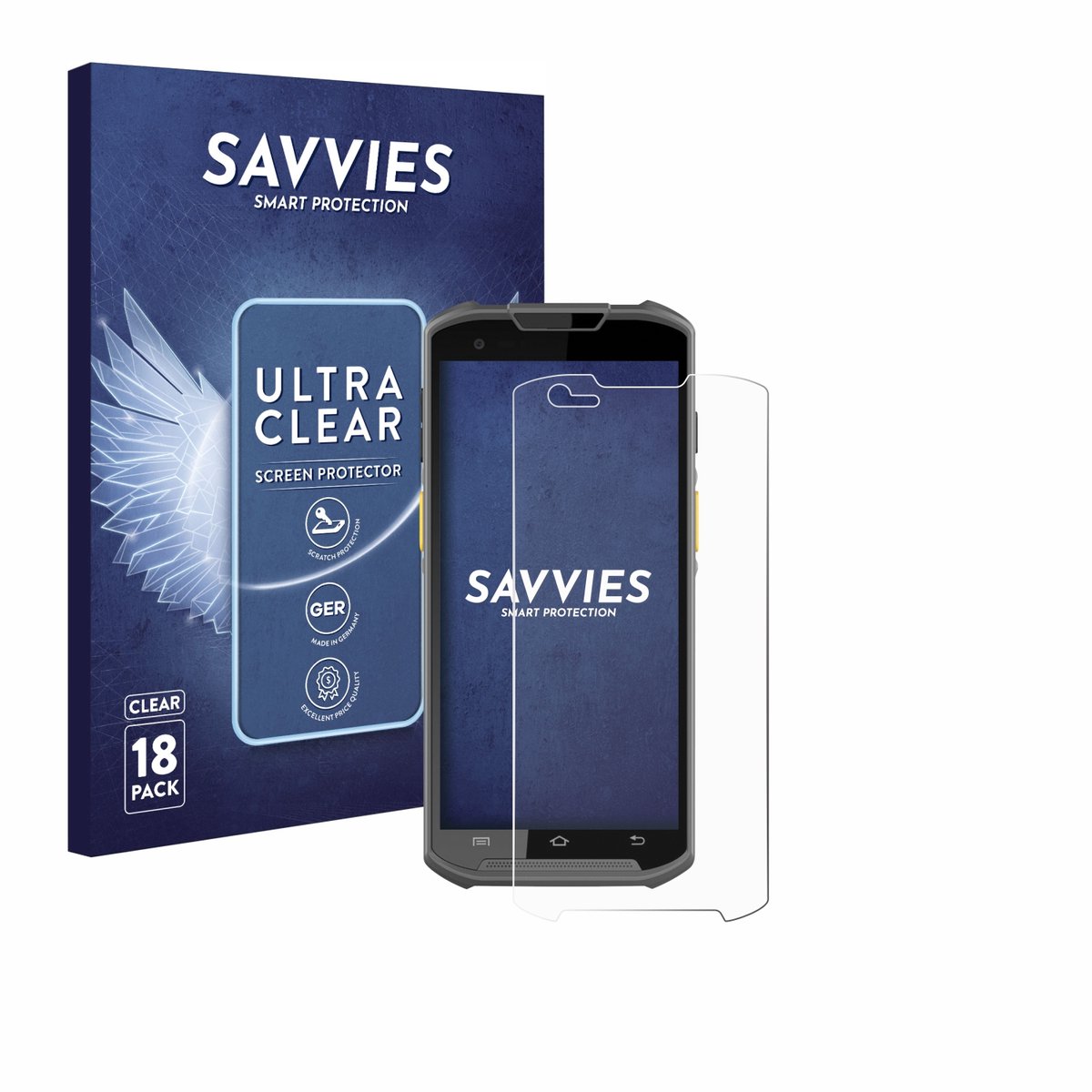 Savvies - Screenprotector voor Newland MT93 - Folie Beschermfolie transparant 18 Stuks