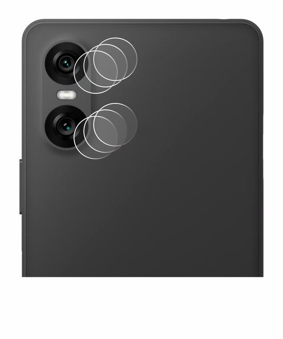 Savvies - Film de protection d'écran pour Sony Xperia 10 VI (UNIQUEMENT Objectif de la caméra) - Film de protection transparent (6 pièces)
