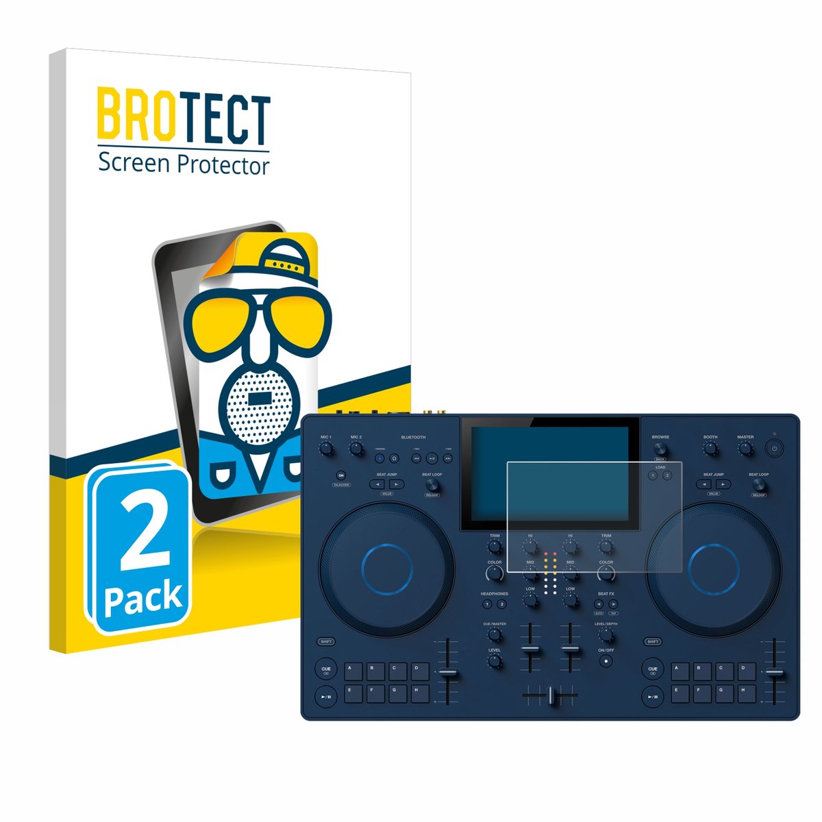 BROTECT - Screenprotector voor AlphaTheta OMNIS-Duo - Folie Beschermfolie matte 2 Stuks