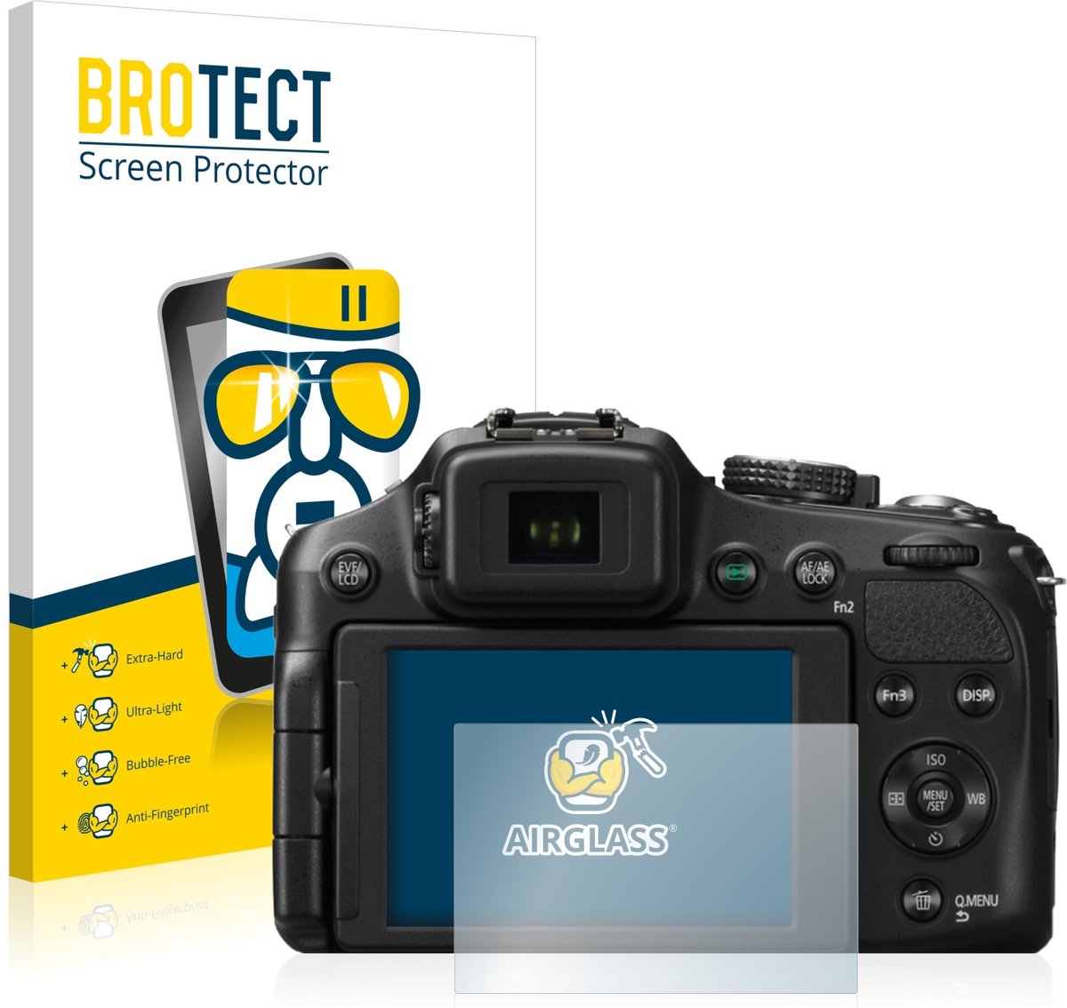 Screenprotector voor Panasonic Lumix DMC-FZ200 Beschermglas transparant