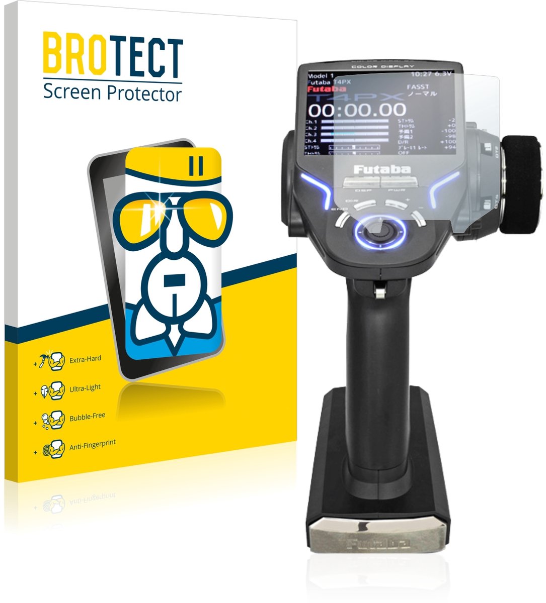 Screenprotector voor Futaba 4PX Beschermglas transparant
