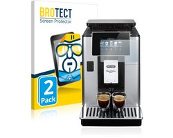 BROTECT - Screenprotector voor DeLonghi PrimaDonna Soul ECAM610.55.SB - Folie Beschermfolie transparant 2 Stuks