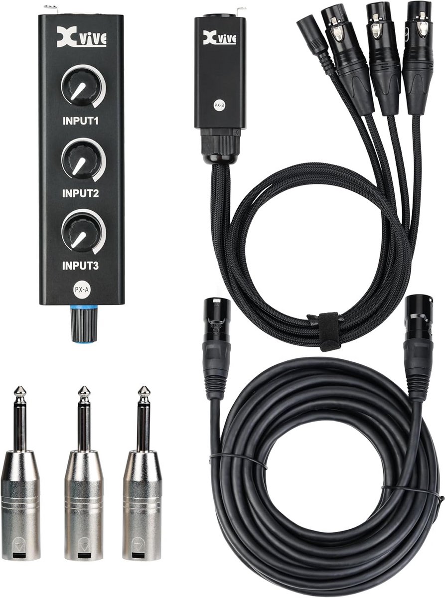 Draagbare 3-Kanaals Mini Audio Mixer voor Thuisstudio en Optredens