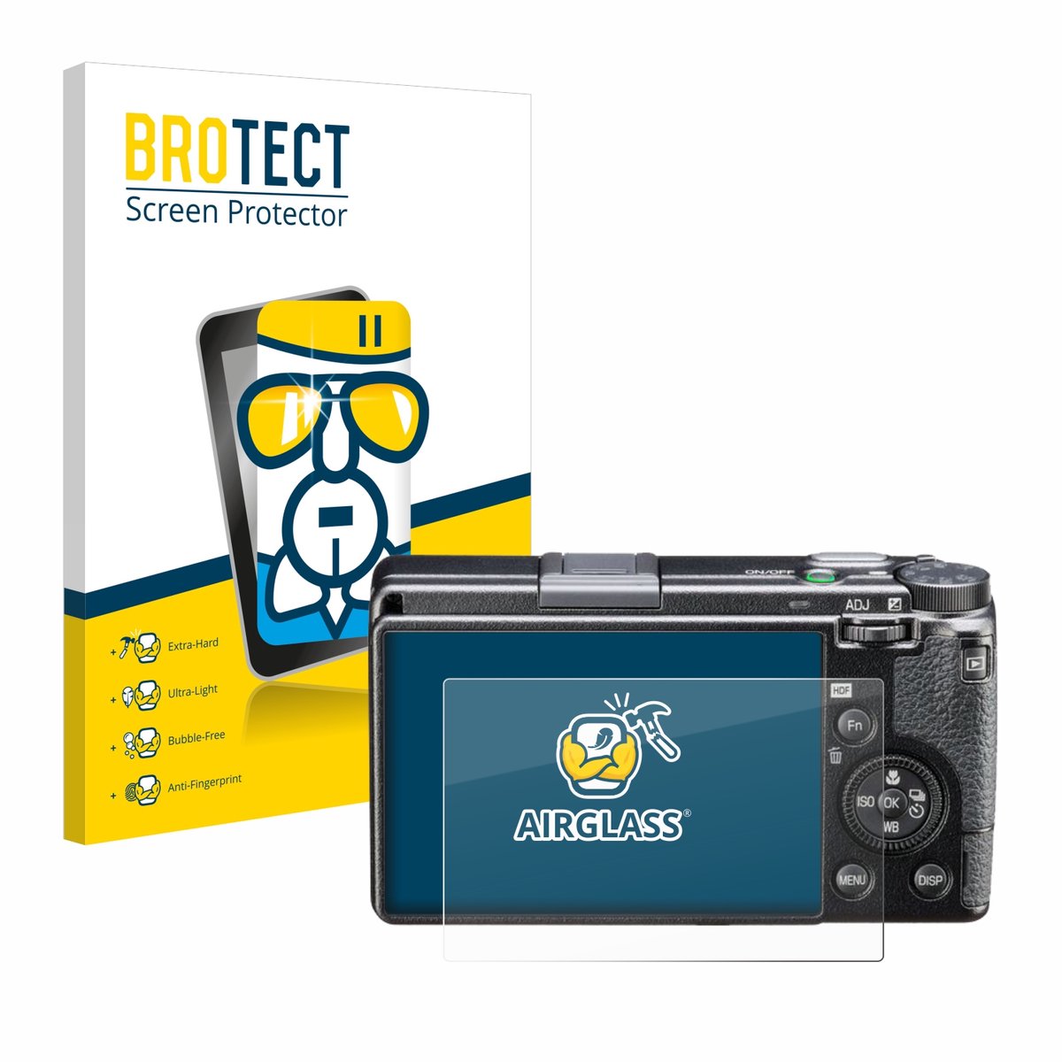 Screenprotector voor Ricoh GR III HDF Beschermglas transparant