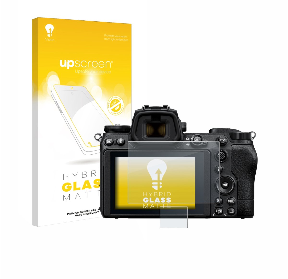 upscreen - Screenprotector voor Nikon Z 6 II - Folie Beschermfolie Beschermglas matte
