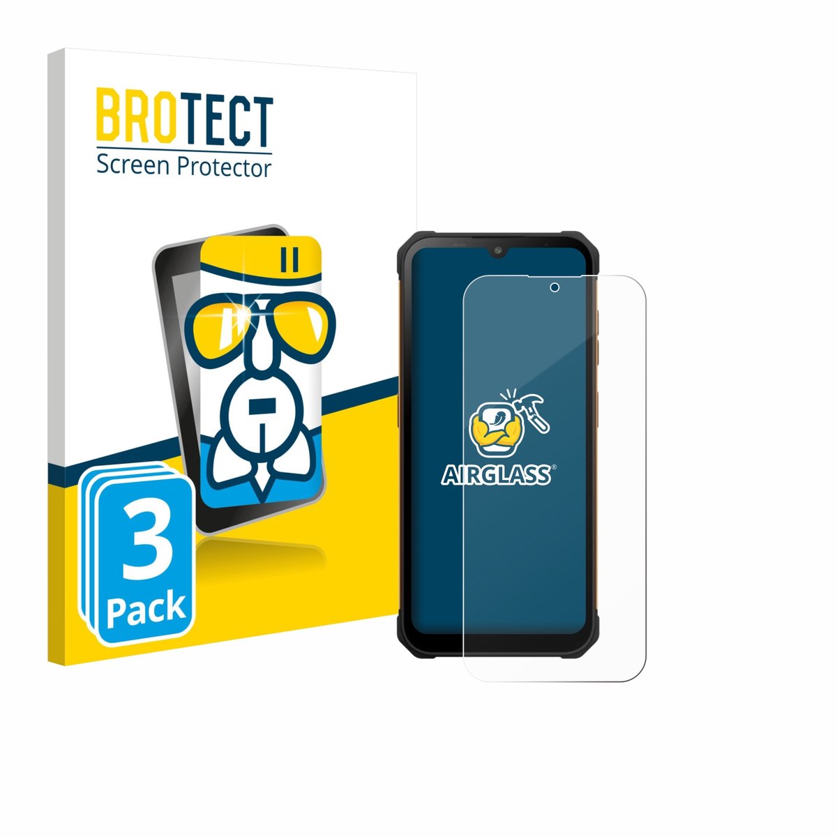 Screenprotector 3 Stuks voor Hammer Iron Va Beschermglas transparant