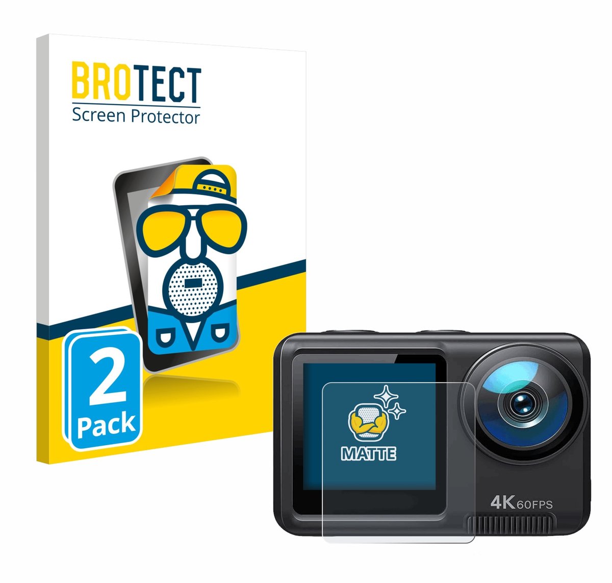 BROTECT - Screenprotector voor Wolfang GA420 - Folie Beschermfolie matte 2 Stuks
