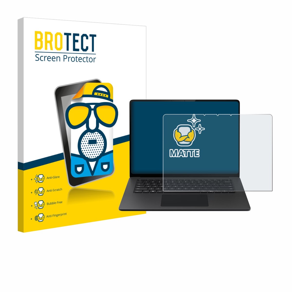 BROTECT - Screenprotector voor Microsoft Surface Laptop 15" - Folie Beschermfolie matte