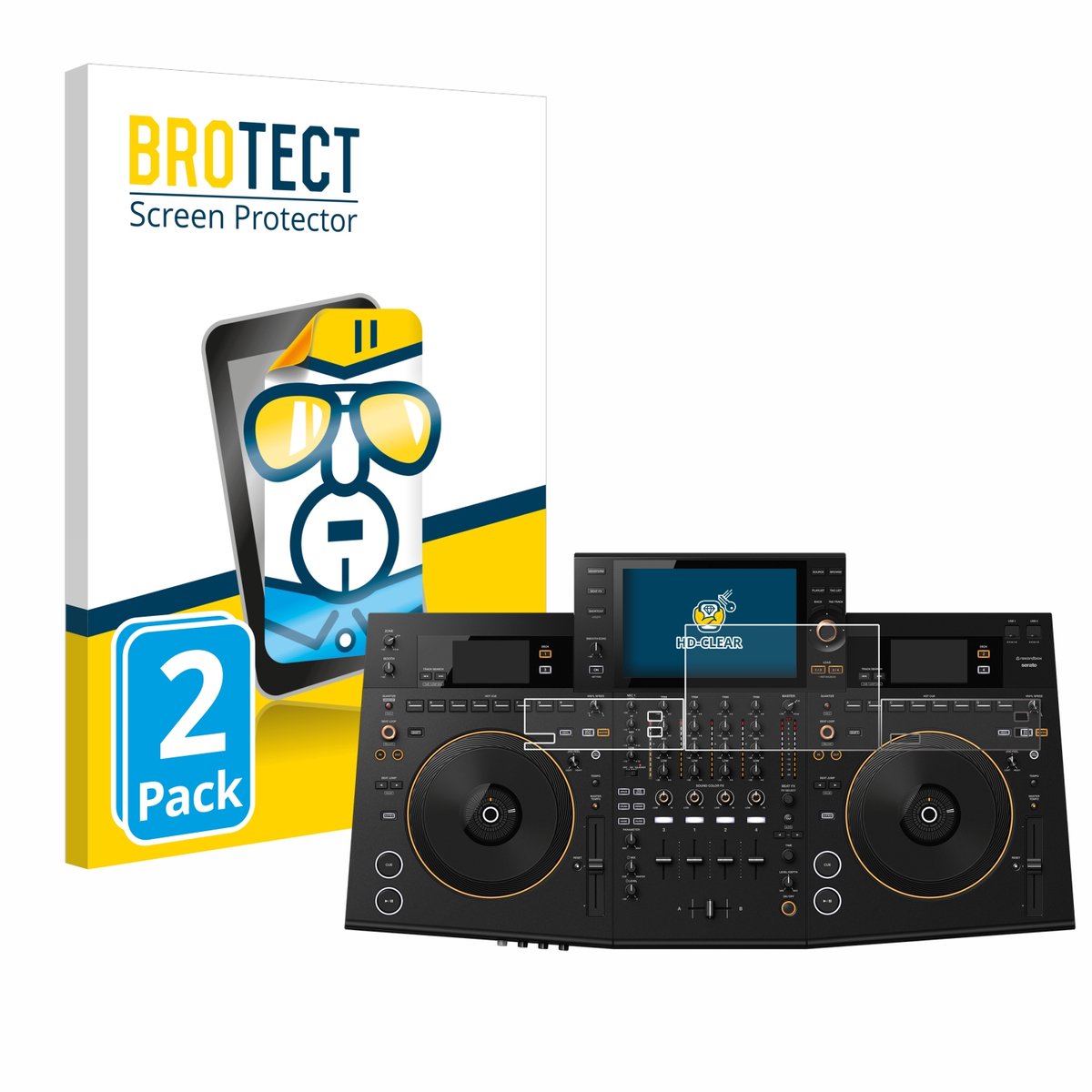 BROTECT - Screenprotector voor Pioneer OPUS-QUAD - Folie Beschermfolie transparant 2 Stuks