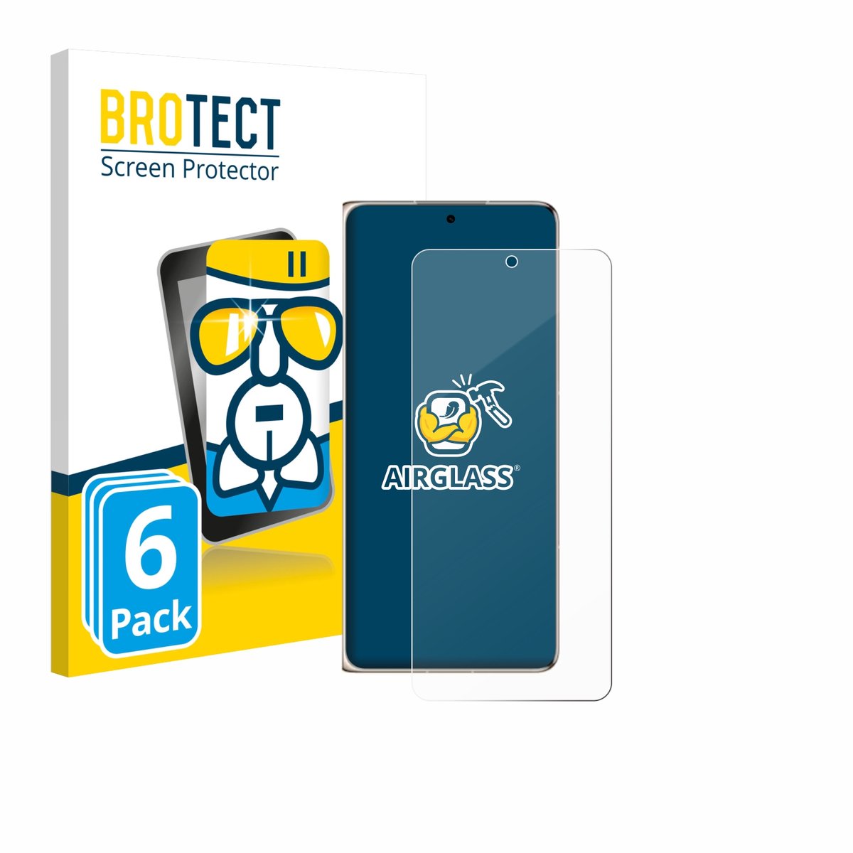 Screenprotector 6 Stuks voor Huawei Mate X7 Beschermglas transparant
