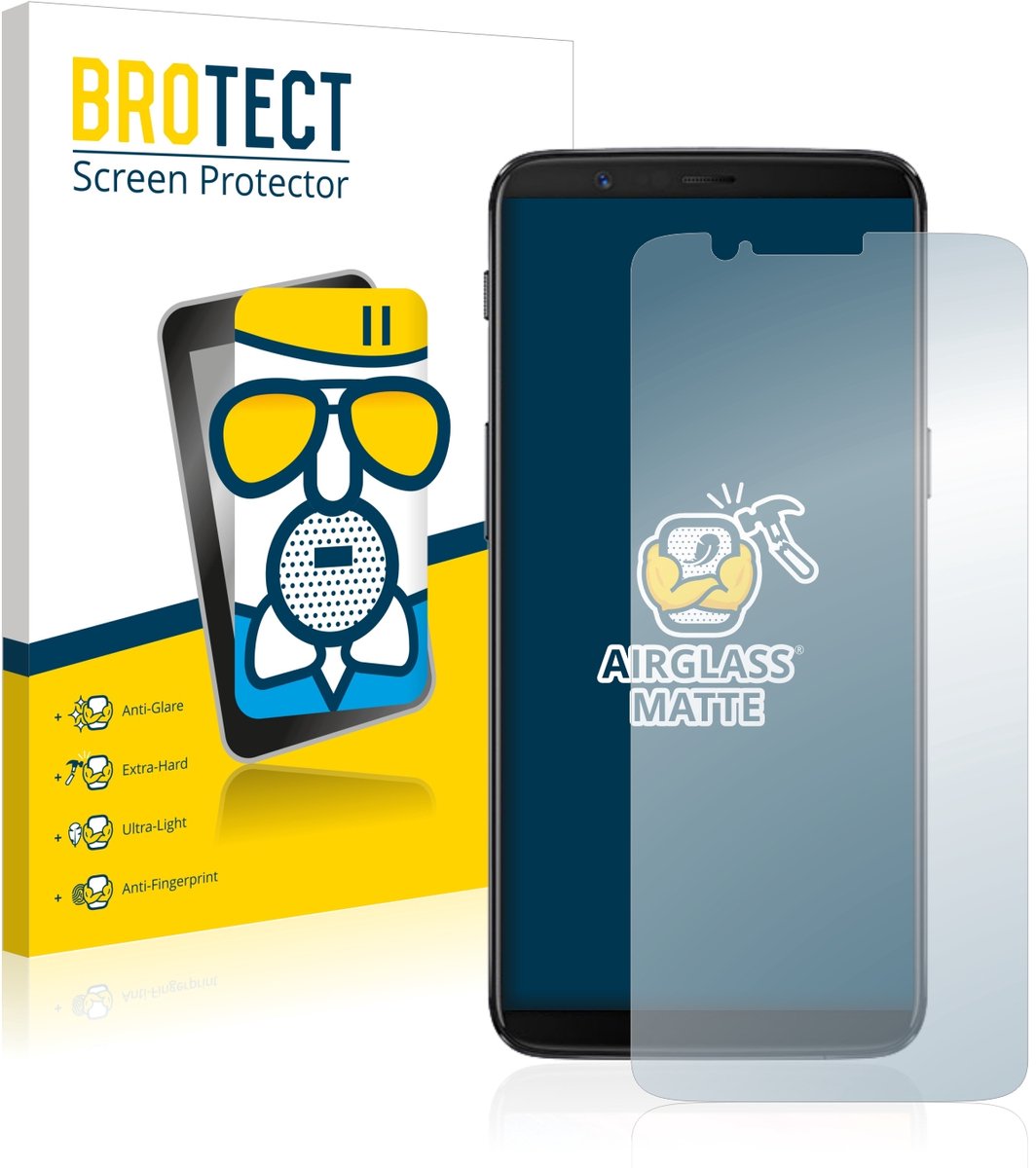 BROTECT - Screenprotector voor OnePlus 5T - Folie Beschermfolie Beschermglas matte