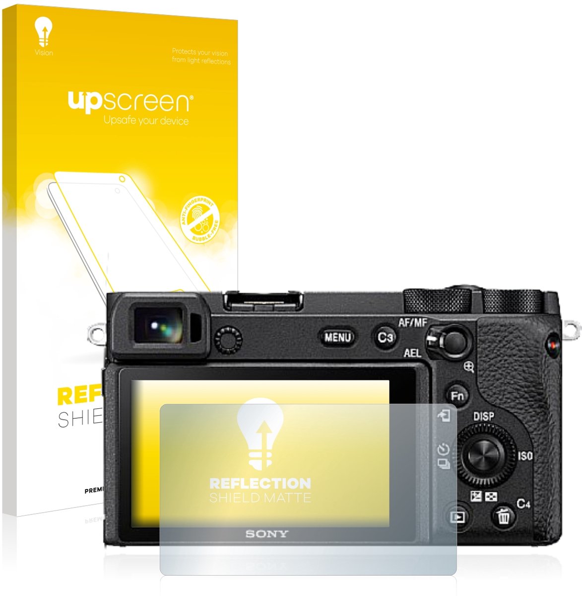 upscreen - Screenprotector voor Sony Alpha 6600 - Folie Beschermfolie anti glare matte