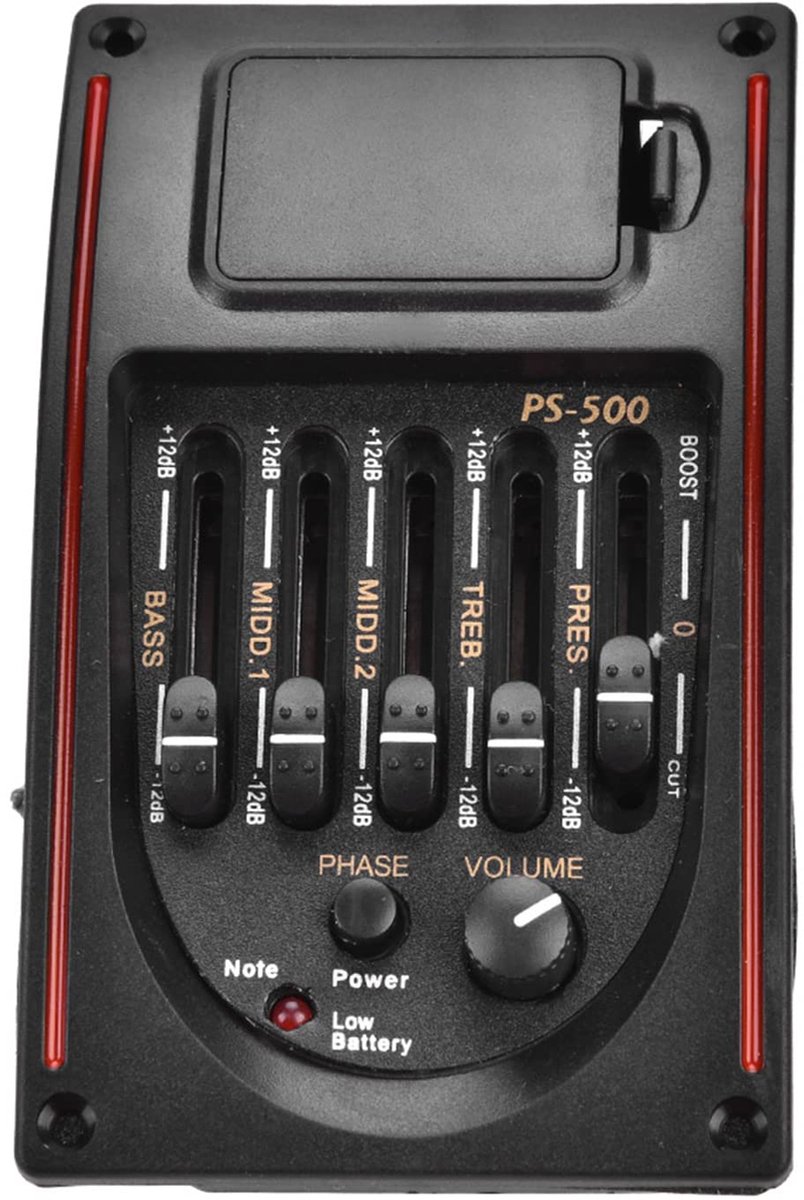5-Bands Akoestische Gitaar Pickup met EQ en Digitale Stemapparaat