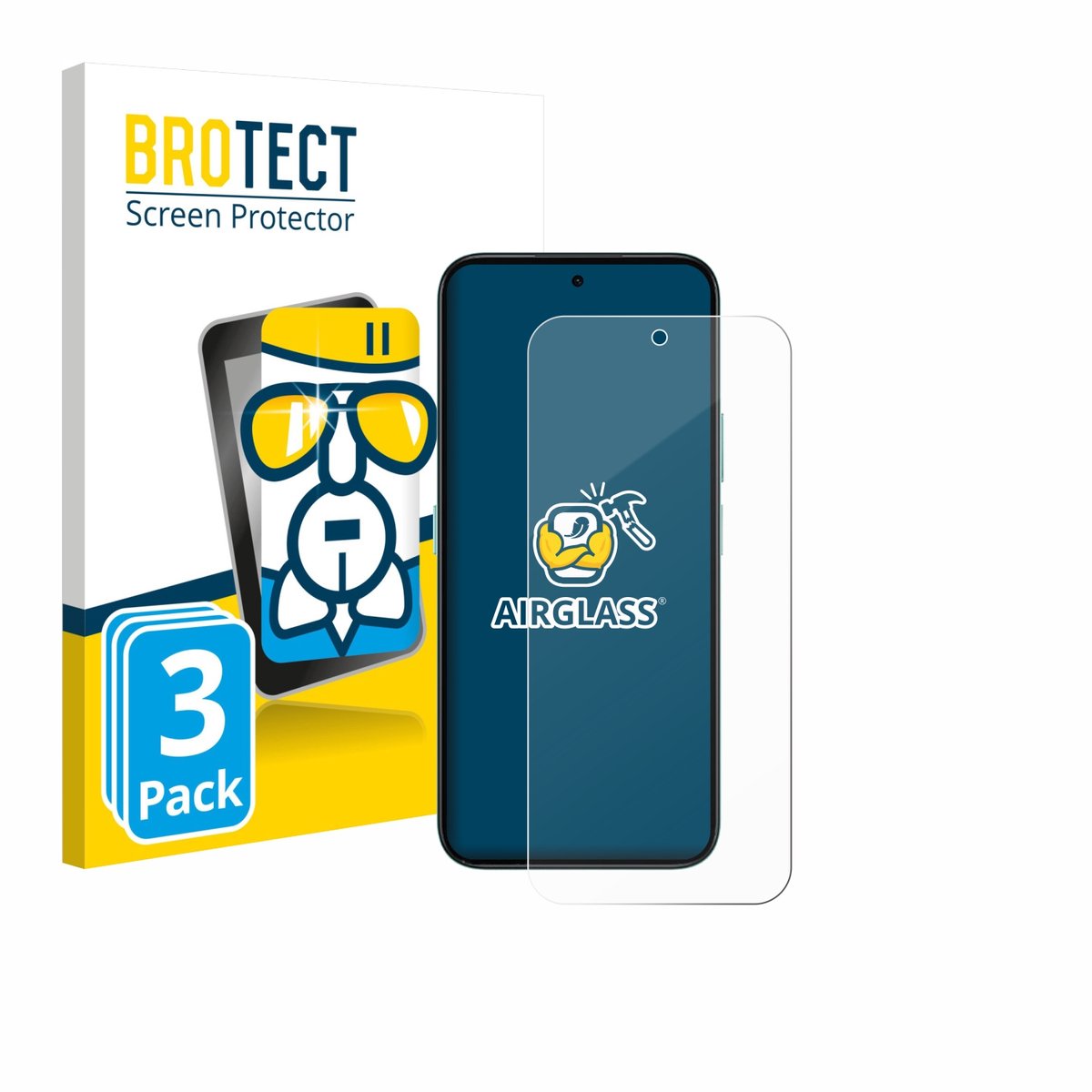 Screenprotector 3 Stuks voor Honor Play 10C Beschermglas transparant
