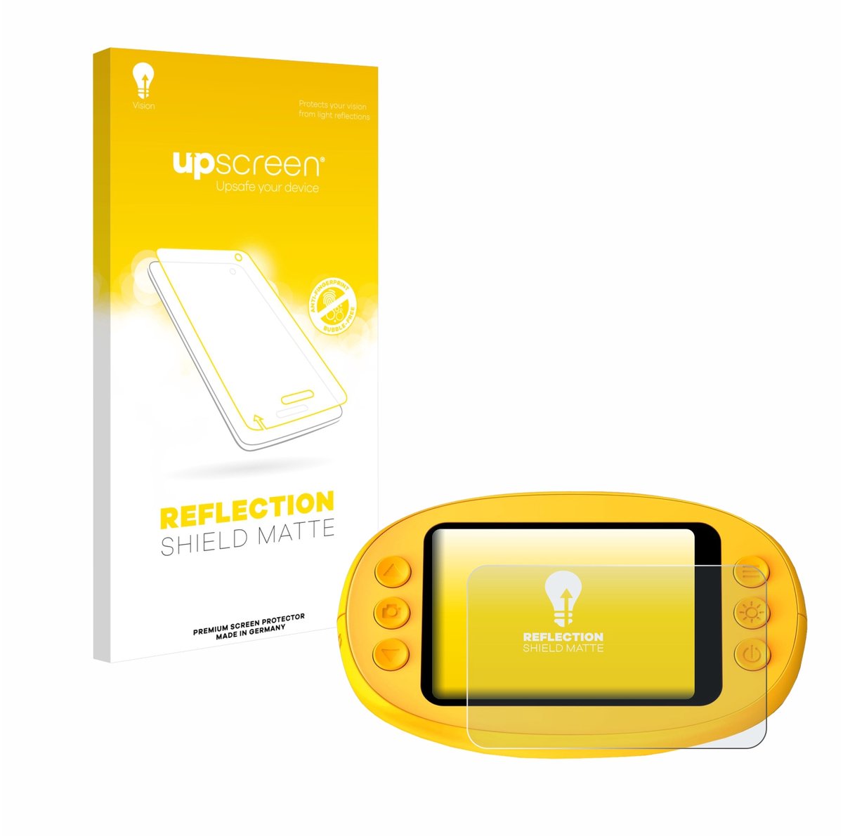 upscreen - Screenprotector voor Ashfly inskam 382 - Folie Beschermfolie anti glare matte