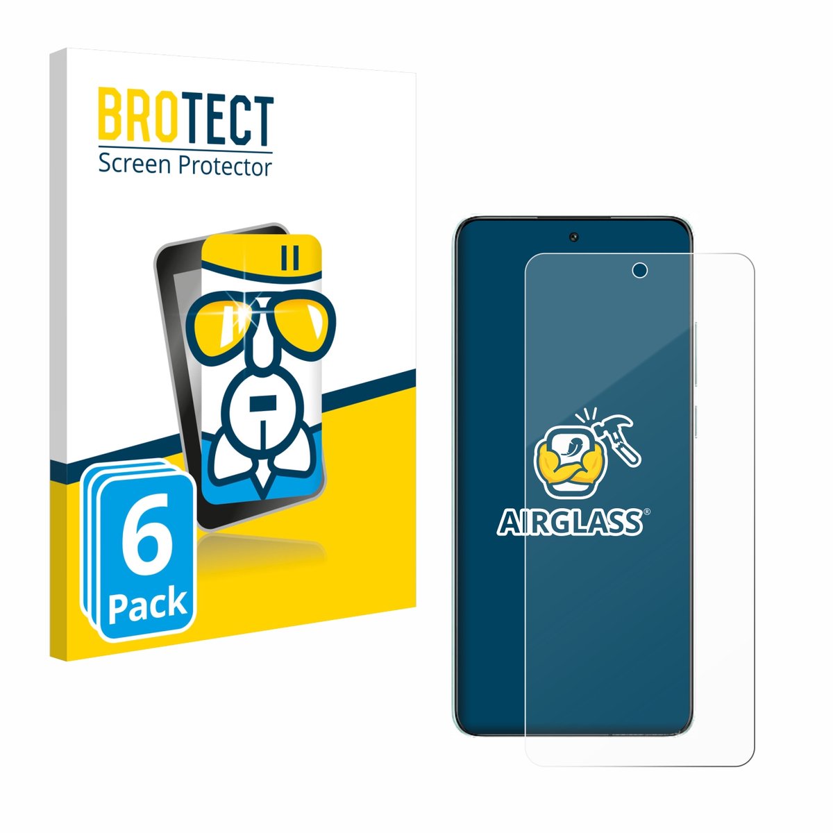 Screenprotector 6 Stuks voor Oppo K13 Beschermglas transparant