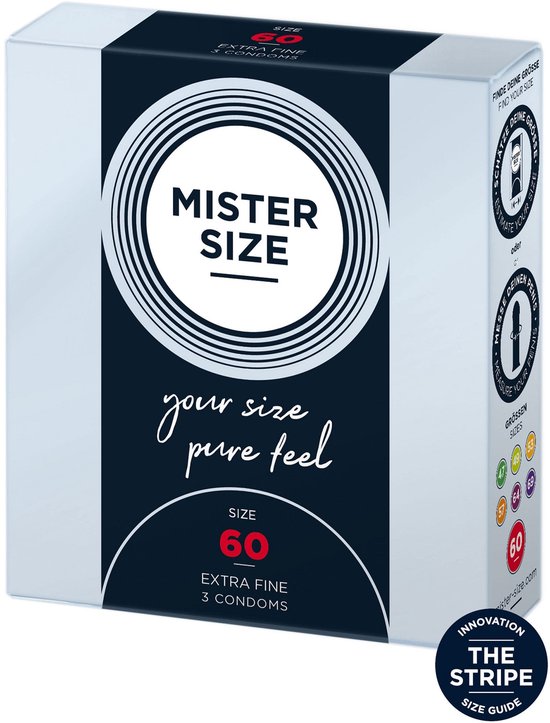 MISTER SIZE 60 Ultra Dunne XL condooms (3 pack)