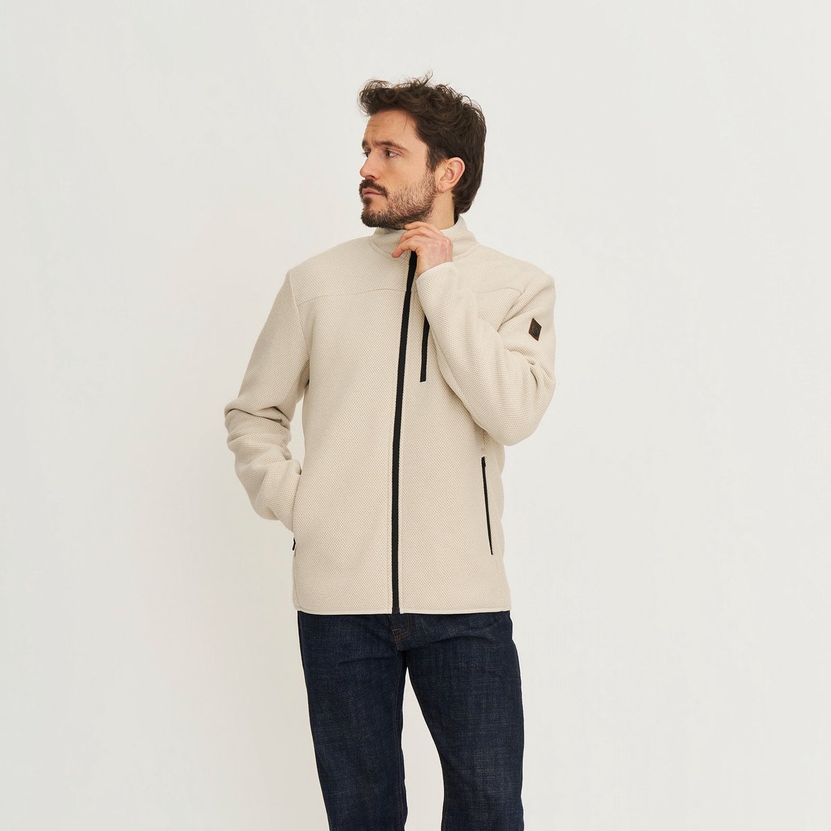 Travelin’ Lars Heren Outdoorvest Zand Creme