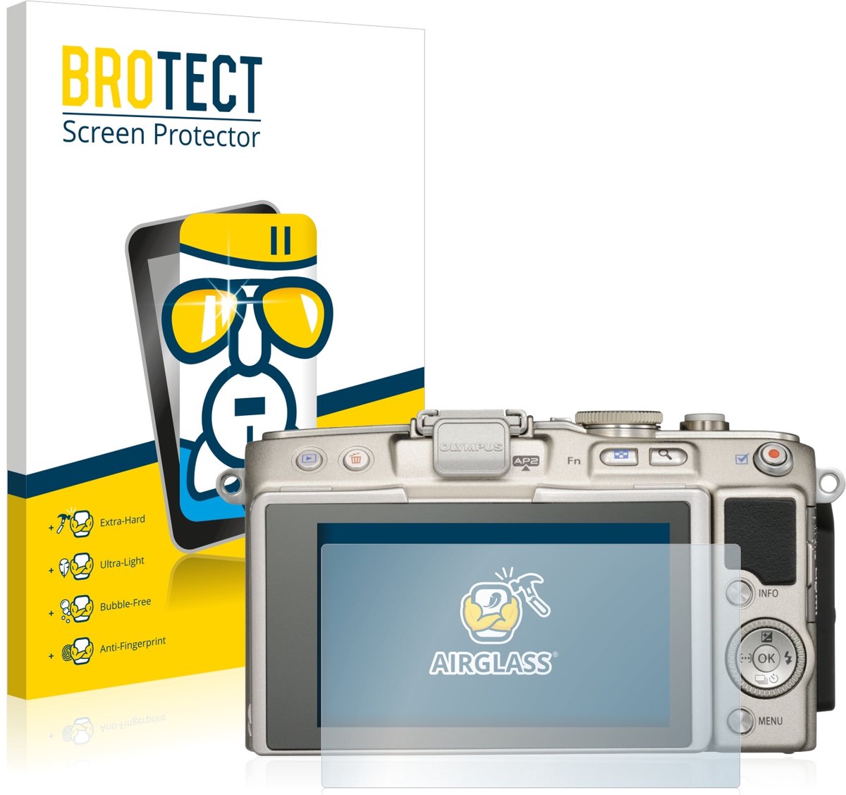 Screenprotector voor Olympus PEN E-PL6 Beschermglas transparant