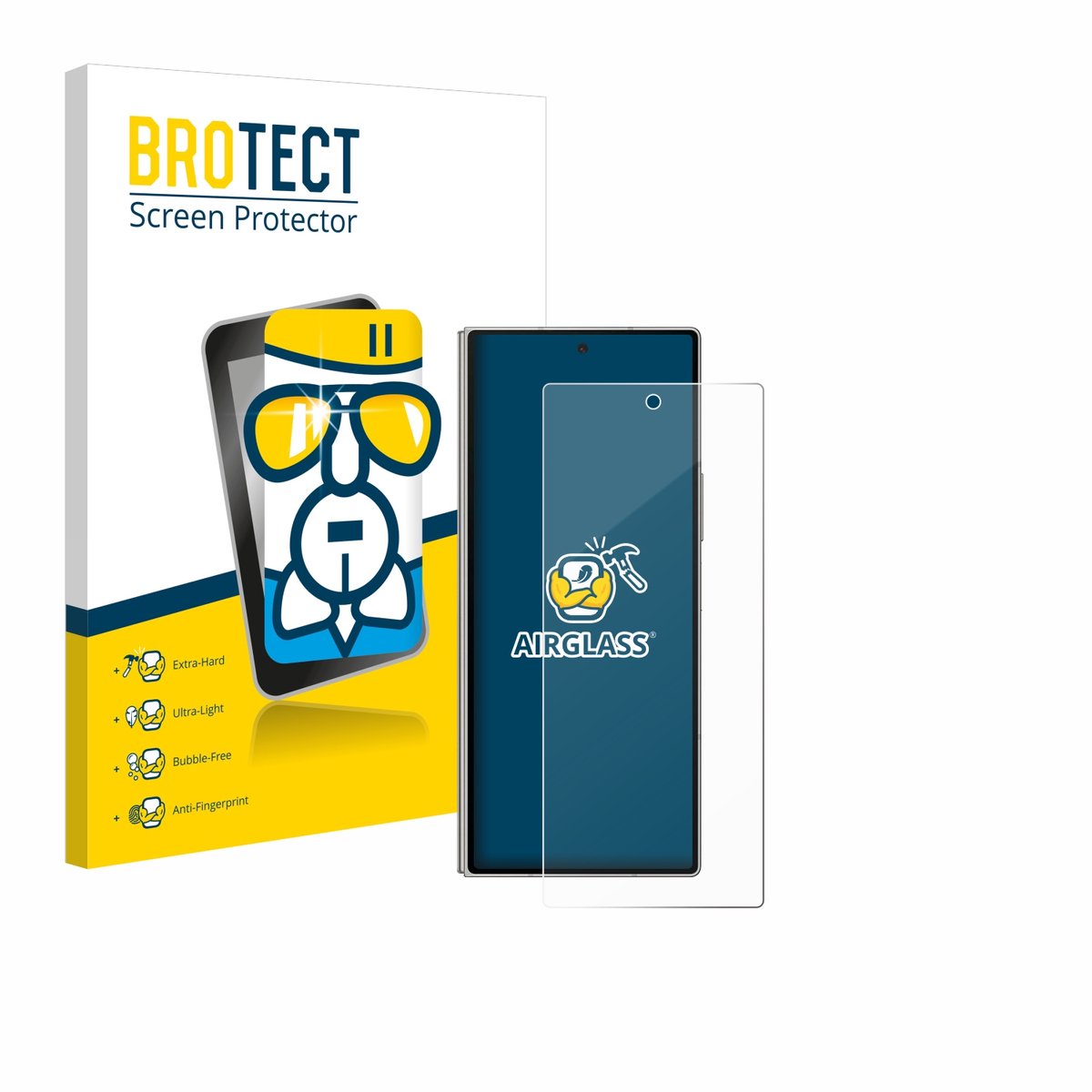 Screenprotector voor Samsung Galaxy Z Fold 6 5G Beschermglas transparant