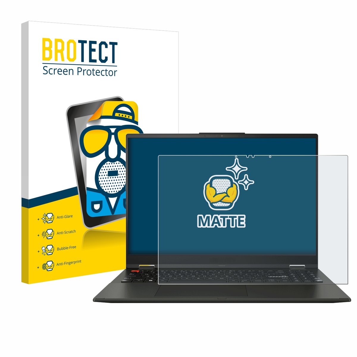 BROTECT - Screenprotector voor ASUS Vivobook S 16 Flip TN3604 - Folie Beschermfolie matte