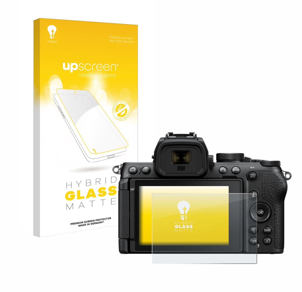 upscreen - Screenprotector voor Nikon Z50 II - Folie Beschermfolie Beschermglas matte
