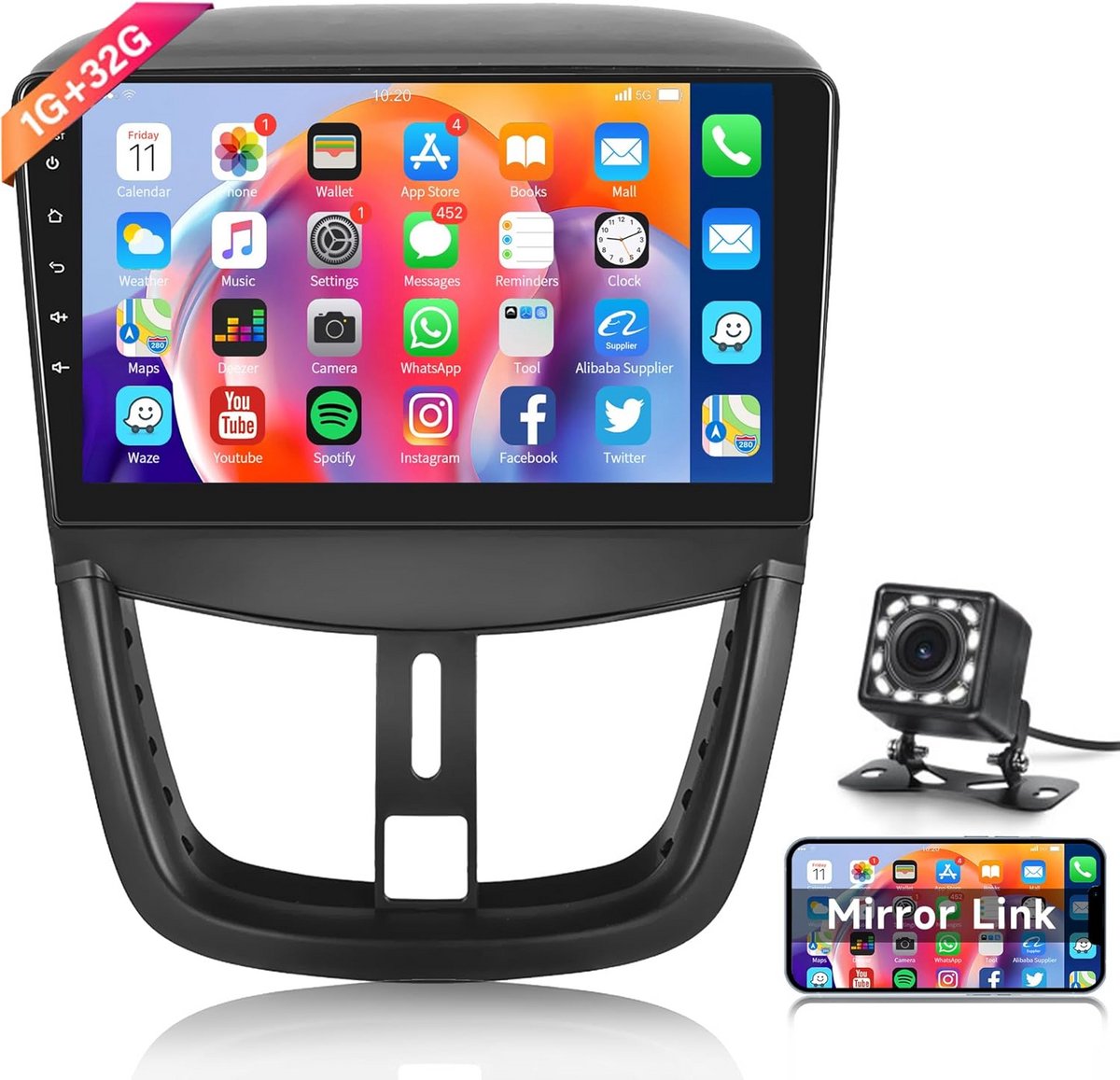 Universele Auto Radio Speler met Bluetooth en USB/SD Ondersteuning