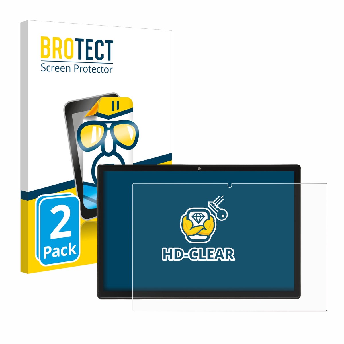 BROTECT - Screenprotector voor Acepad A150 - Folie Beschermfolie transparant 2 Stuks