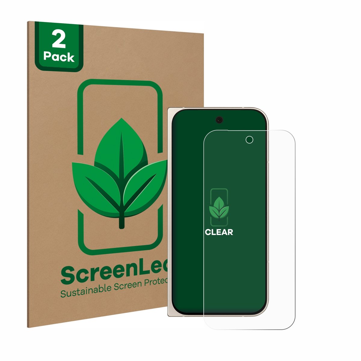2 Stuks Screenprotector voor Google Pixel 9 Pro Fold - Hoogwaardige Beschermfolie transparant