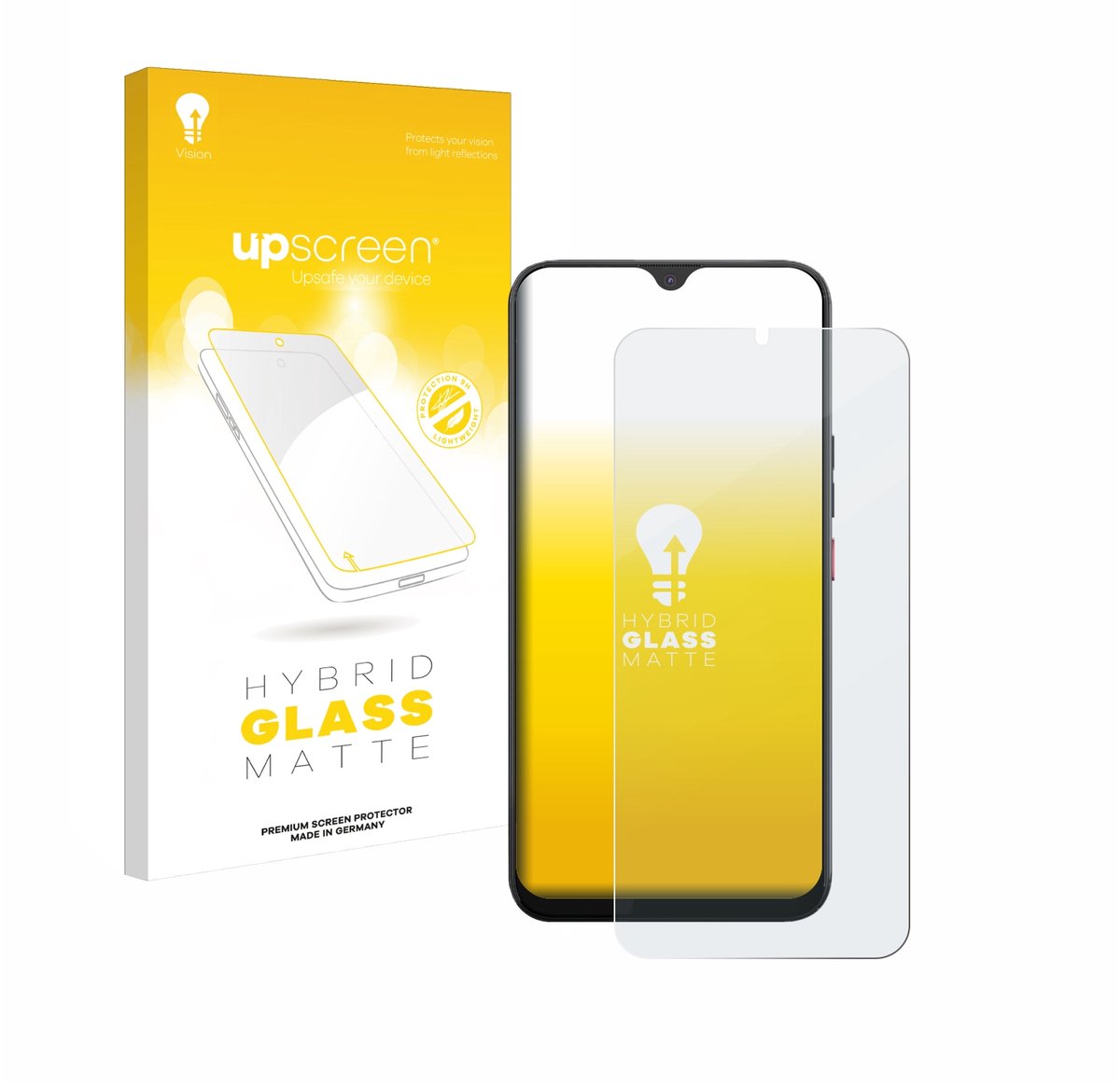 upscreen - Screenprotector voor Volla Phone 22 - Folie Beschermfolie Beschermglas matte