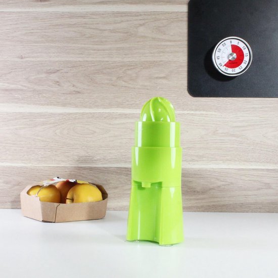 Handmatige citruspers met mechanische assistentie - Vers sap in 30 seconden - Schenktuit en zuignappen - Gemakkelijk schoonmaken — afbeelding 5