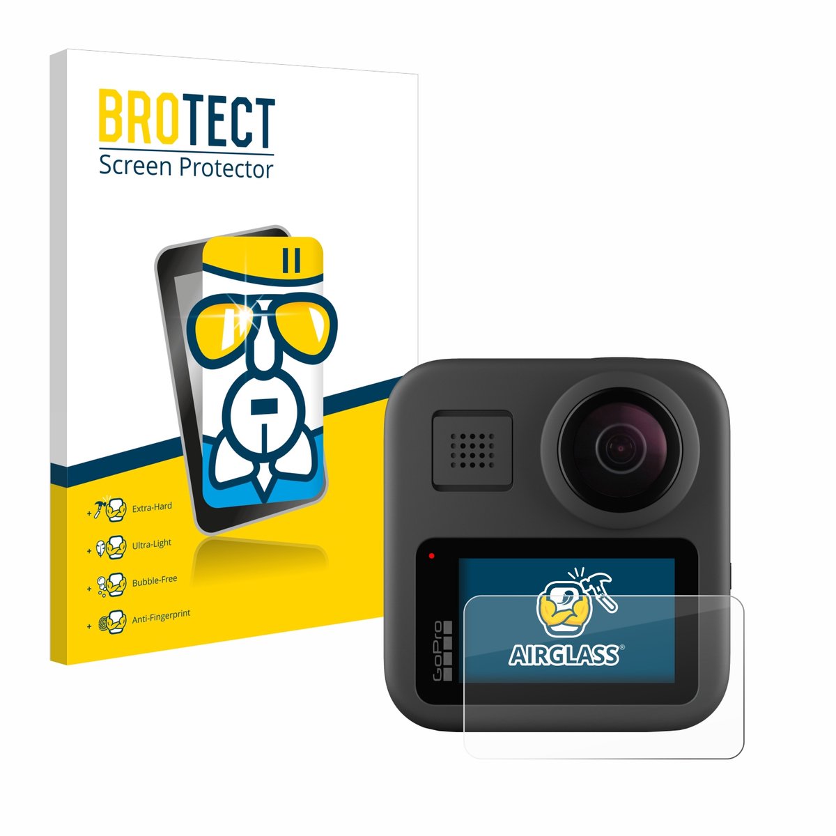 Screenprotector voor GoPro Max Beschermglas transparant
