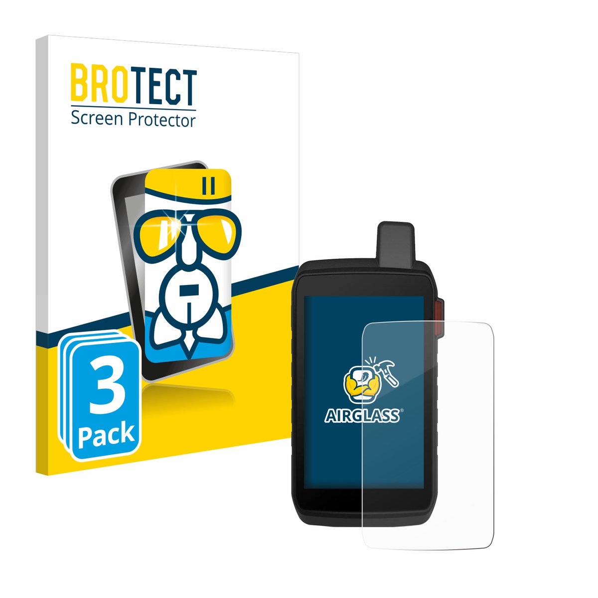 Screenprotector 3 Stuks voor Garmin Montana 710i Beschermglas transparant