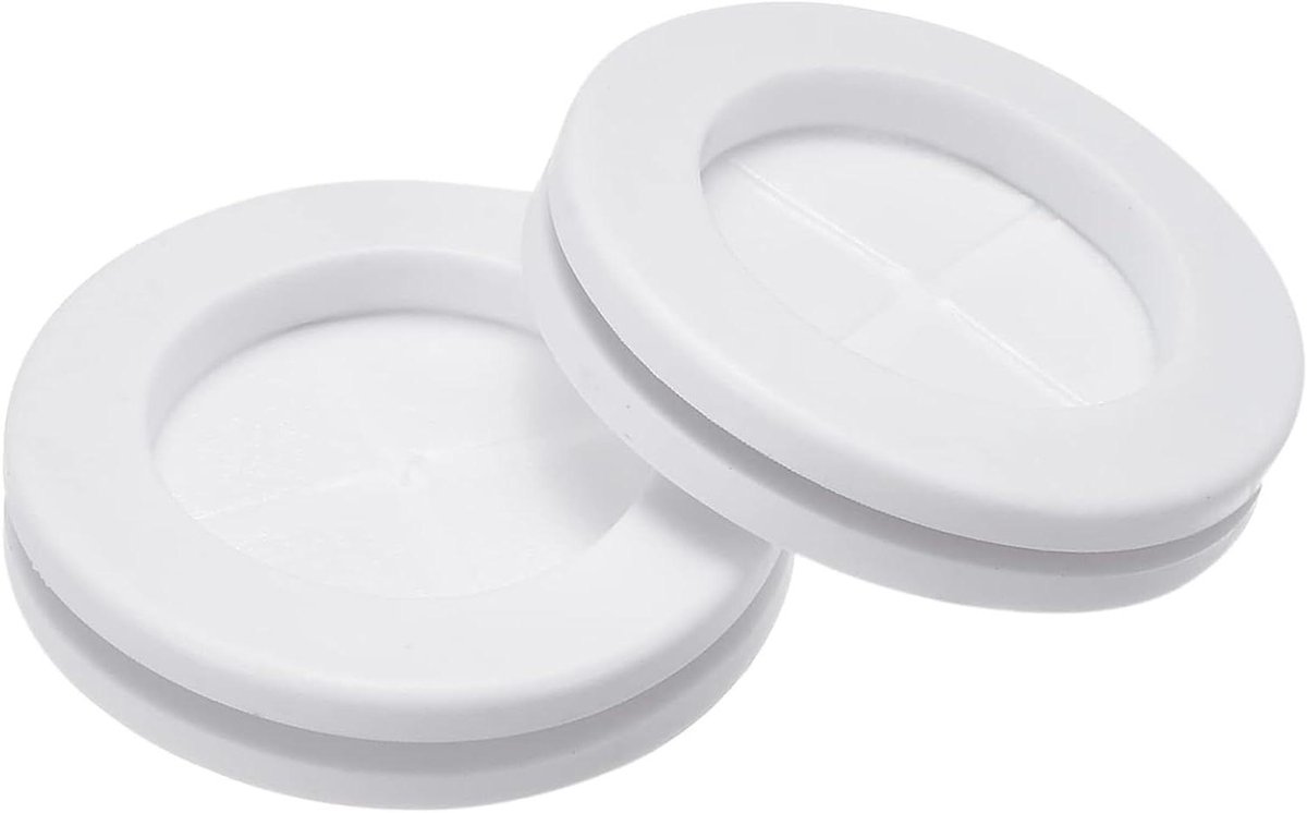 Allecto - Rubberen Doorvoertules - Elektrische Draadpakkingen - 30 mm - Bescherming van Draad - Kabel - 6 Stuks - Wit - Geschikt voor Diverse Modellen