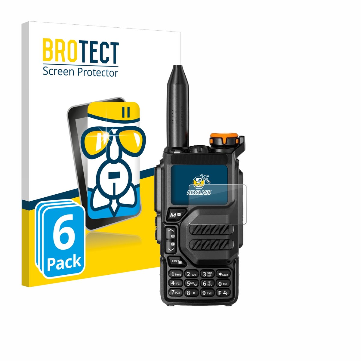 Screenprotector 6 Stuks voor Quansheng UV-K5 Beschermglas transparant