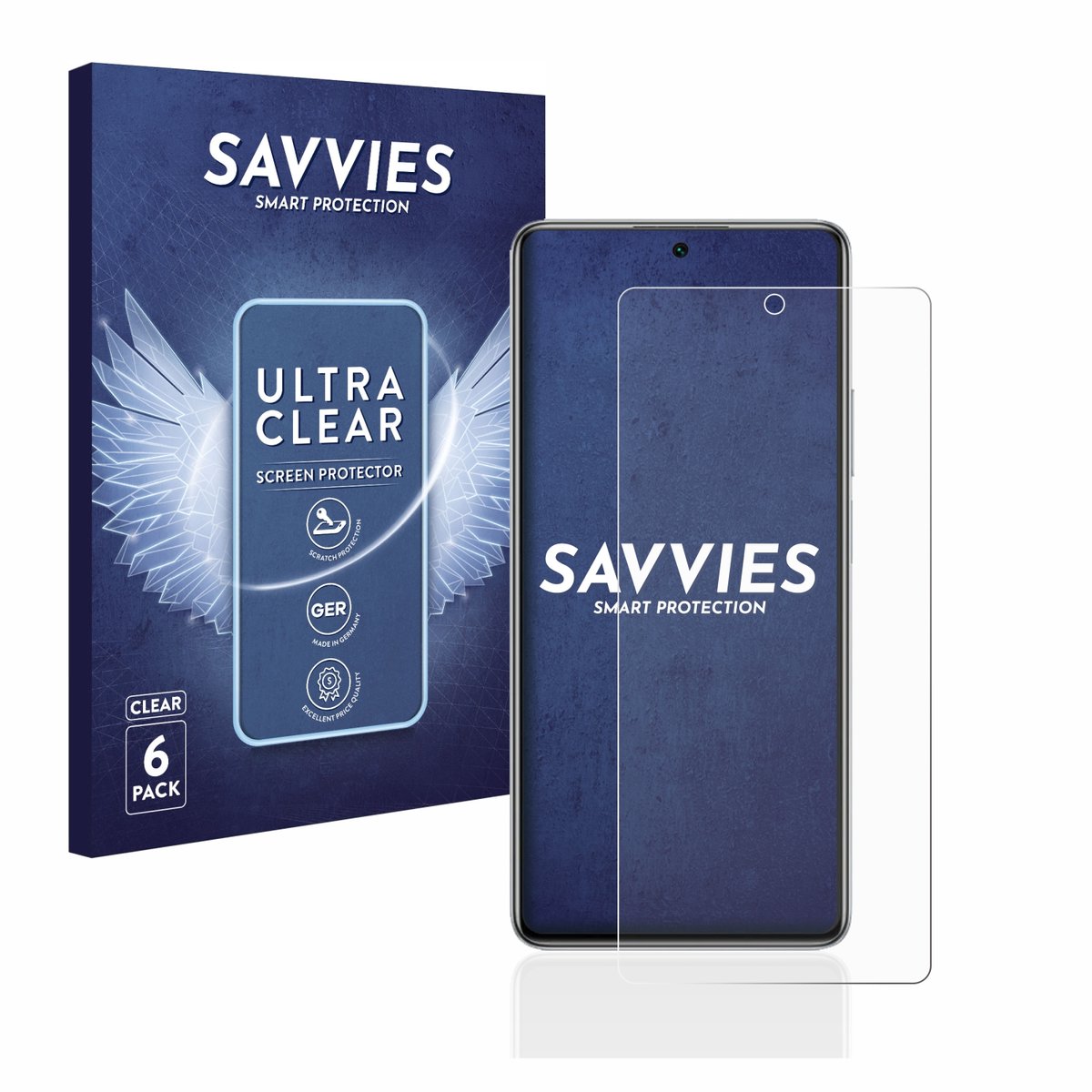 Savvies - Screenprotector voor Xiaomi 11T Pro - Folie Beschermfolie transparant 6 Stuks