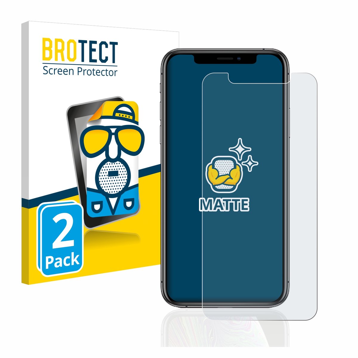 BROTECT - Screenprotector voor Apple iPhone Xs / 11 Pro - Folie Beschermfolie matte 2 Stuks