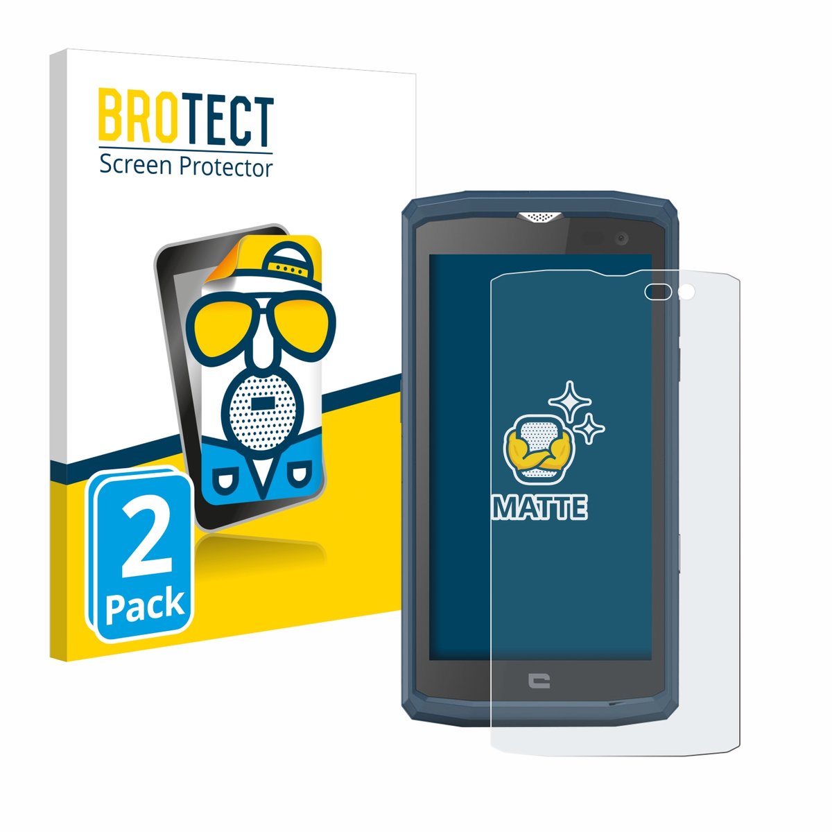 BROTECT - Screenprotector voor Crosscall Core X3 - Folie Beschermfolie matte 2 Stuks